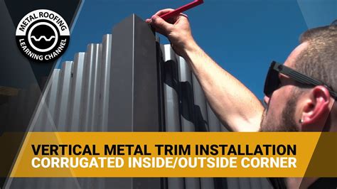 corrugated metal for house trim|corrugated metal inside corner trim.